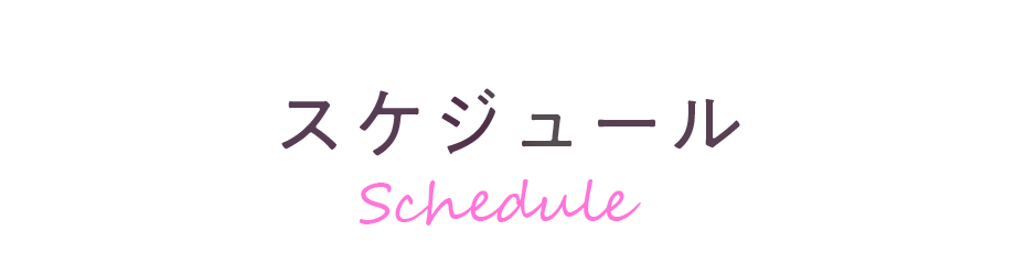 スケジュール